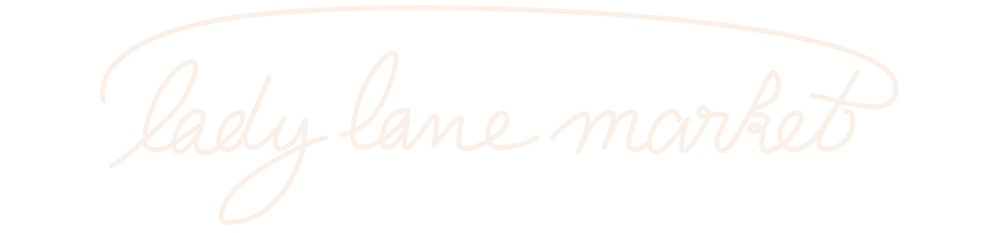 Lady Lane Market line logo in rose granite 1000px